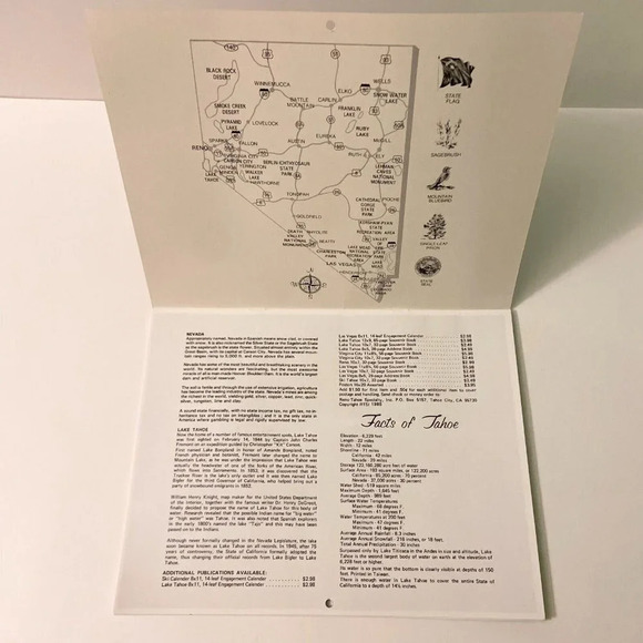 Vintage 1986 Nevada Reno Calendar Souvenir Booklet - Picture 3 of 16
